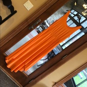 Orange summer dress